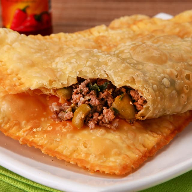 Pastel de carne e bacon
